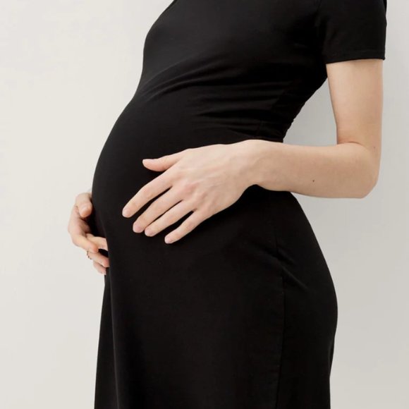 The Body Crewneck Maternity Dress by Hatch Collection - Picture 4 of 5